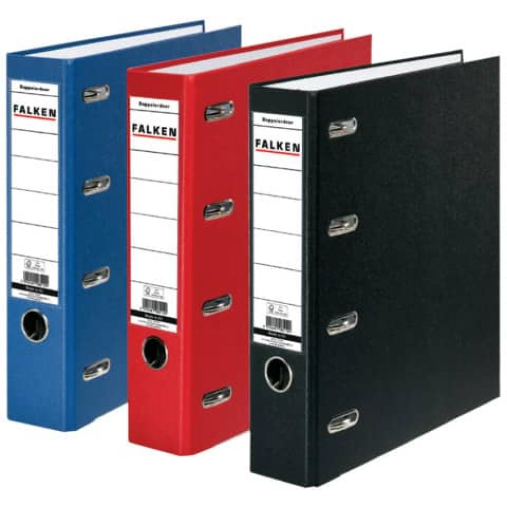 2x A5 quer Falken Doppelordner 70 mm blau