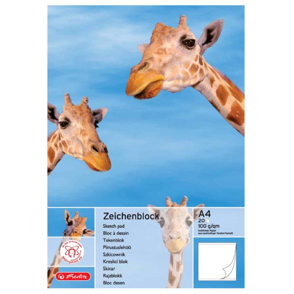 4008110494319 100 g// qm 494310 herlitz Zeichenblock DIN A3 20 Blatt
