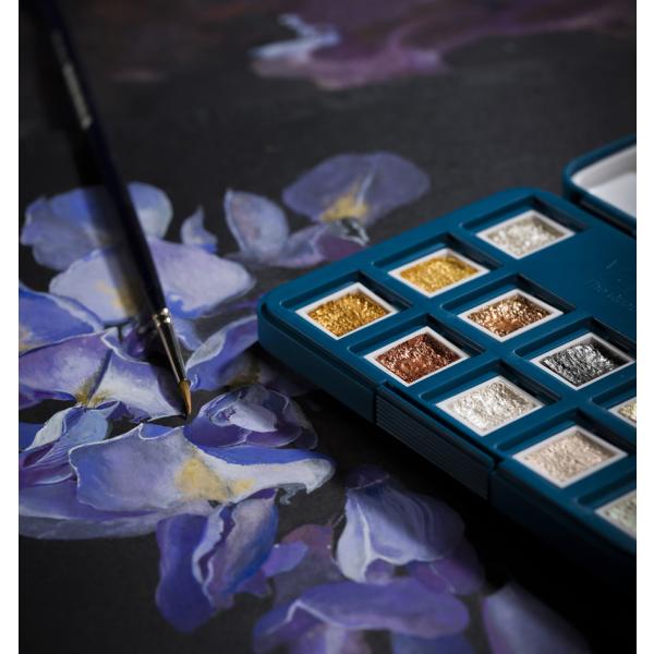 Metallic- 12er Box ROYAL TALENS Aquarellfarbe Van Gogh 8712079422790