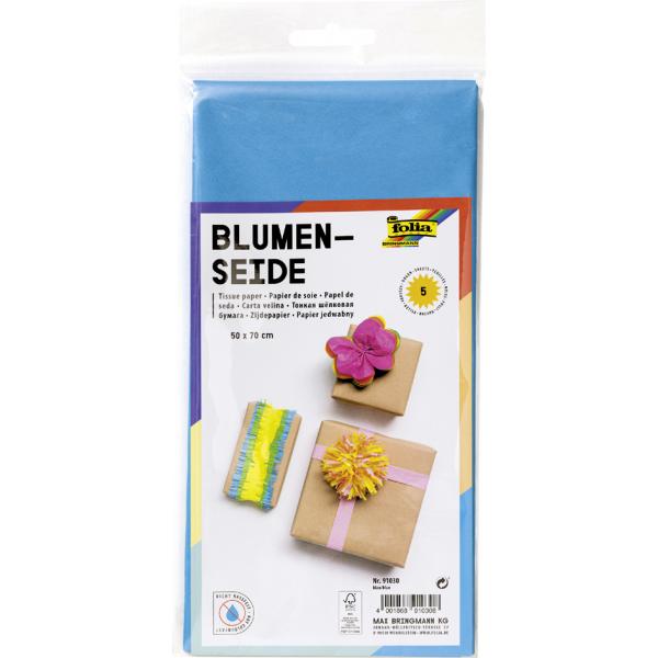 Seidenpapier, (B)500 x (H)700 mm, 20 g/ qm, grau folia 90080 (4001868900804)