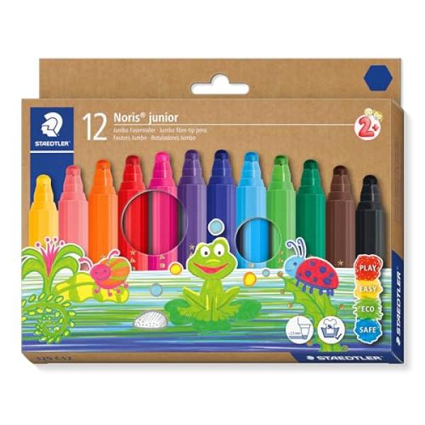 STAEDTLER Fasermaler Noris junior Jumbo 12er-Set retail 329 C12 (4007817090497)