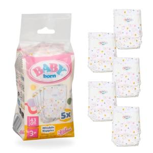 MGA_ZAPF Zapf Creation Puppenwindeln BABY born mit Aufdruck 5 Stück (4001167838358)