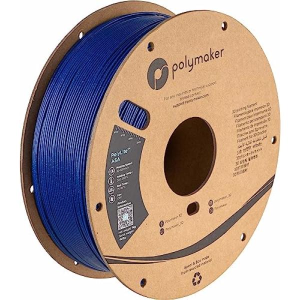ASA 1,75mm GALAXY BLUE 1kg POLYMAKER POLYLITE 3D FILAMENT PF01034