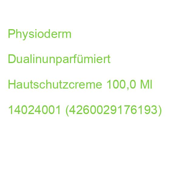 Physioderm Dualin Unparfümiert Hautschutzcreme 100,0 Ml 14024001 (4260029176193)