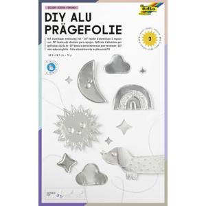Prägefolienmappe, 185 x 290 mm, 3 Blatt, silber folia 522 (4001868005226)