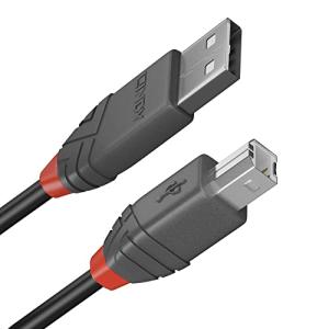 LINDY USB 2.0 Kabel Typ A/B Anthra Line M/M 0.2m 36670 (4002888366700)