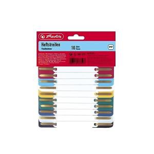 Heftstreifen 34x150 mm PP 10 Stück sortiert HERLITZ 100810120 (4008118767507)