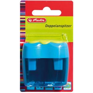 Doppel-Spitzdose, aus Kunststoff, oval herlitz 300002907 (4008110351018)