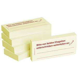 Haftnotiz beide Ehegatten unterschreiben 75x35mm 5x100 Blatt BIZSTIX 1301010104 (4260184863044)