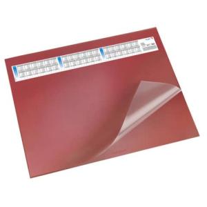 Schreibunterlage DURELLA DS mit Vollsichtauflage Kalender 65x52 cm rot LÄUFER 44654 (4006677446543)