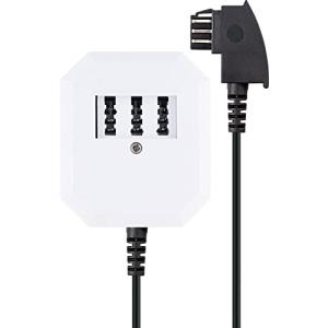 Schwaiger Telefon Anschlussverteiler TAE 3x6 NFF Weiß TDA1230532 (4004005505146)