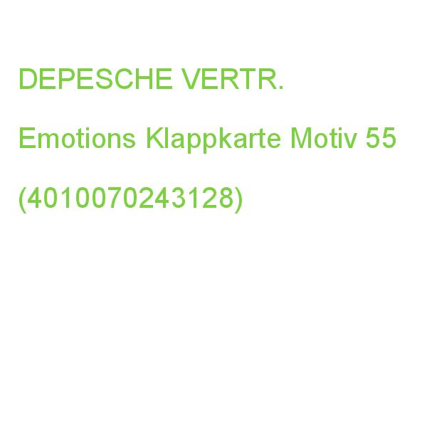 DEPESCHE VERTR. Emotions Klappkarte Motiv 55 (4010070243128)