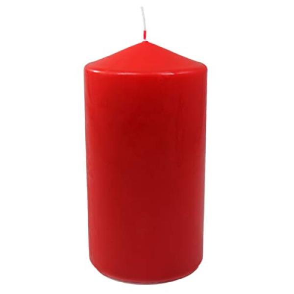 EBERSBACHE Stumpenkerze rot 80x150mm (4014546005623)