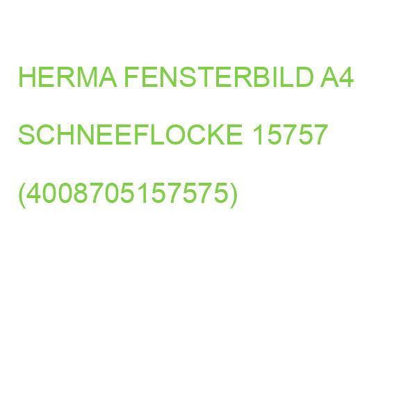 HERMA FENSTERBILD A4 SCHNEEFLOCKE 15757 (4008705157575)