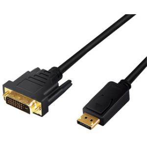 Logilink DisplayPort-Kabel DP 1.2 zu DVI 1.2 2,0m schwarz CV0131 (4052792052480)