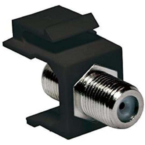 LogiLink Keystone Modul F-Kupplung, schwarz NK0018B (4052792046656)