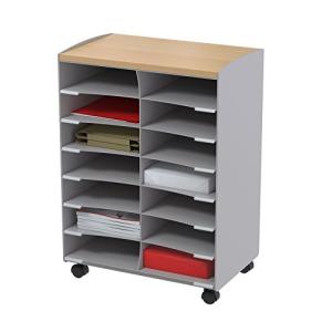 Rollwagen, 14 Fächer, grau / buche PAPERFLOW DC14N.02.23 (3660141060713)