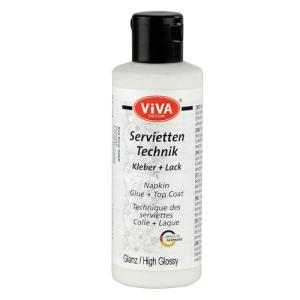 ViVA DECOR Servietten-Technik Kleber + Lack, 82 ml Viva Decor 112100113 (4042972127053)
