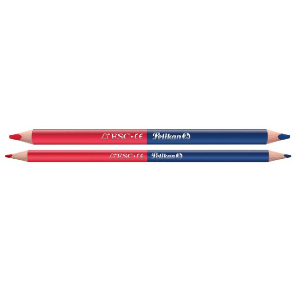 Silbentrennstift rot blau dünn Pelikan 810845 (4012700810847)