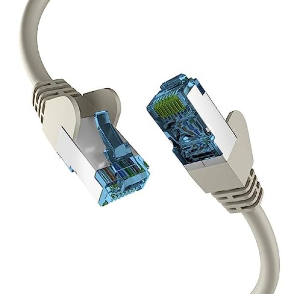 EFB RJ45 PATCHKABEL mit CAT7 ROHKABEL GRAU 0.25m EC020200118 (4049759289669)