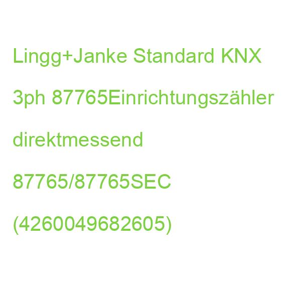 Lingg+Janke Standard KNX 3ph 87765Einrichtungszähler direktmessend 87765/87765SEC (4260049682605)