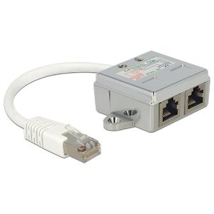 DELOCK RJ45 Adapter RJ45 -> 2x RJ45 St/Bu 0.15m 65177 (4043619651771)
