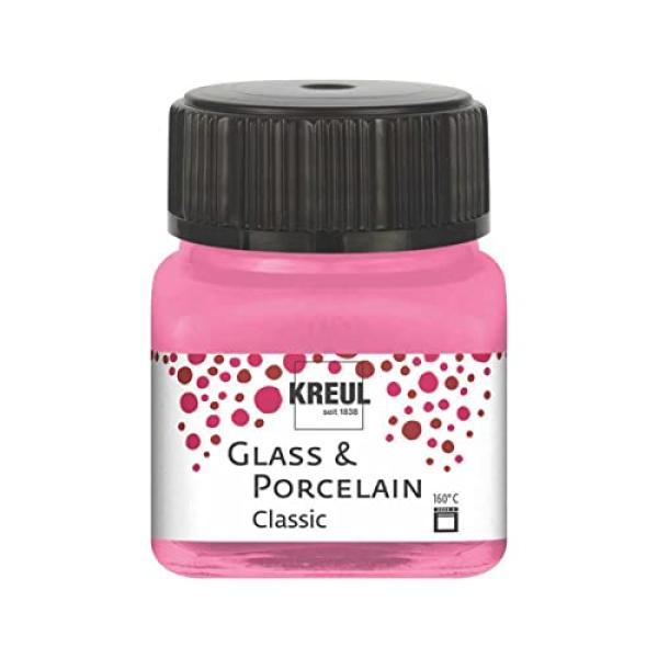 KREUL Glass & Porcelain Farbe Classic rosa 20ml Glas