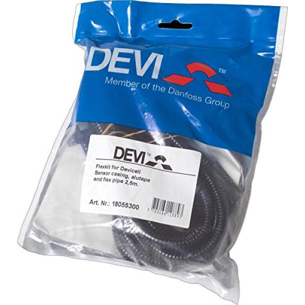 DEVI Montageset für devicell 18-055300Leerrohr DN10, Fühlerhülse und Alufolie 18055300 (5703466128893)