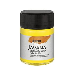 KREUL Stoffmalfarbe JAVANA leuchtgelb 50ml Glas