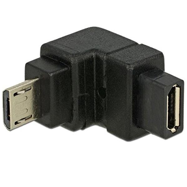 DELOCK USB Adapter micro B -> micro B St/Bu 90° unten 65668 (4043619656684)