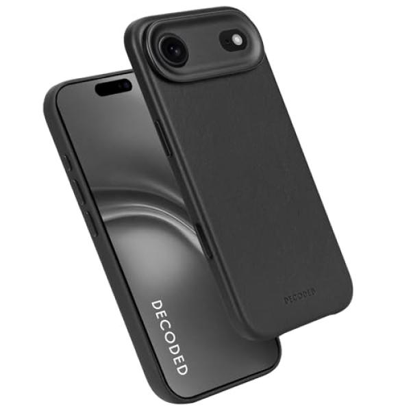 Decoded Leather Backcover iPhone 17 Air Black D26IPO17ABC1BK