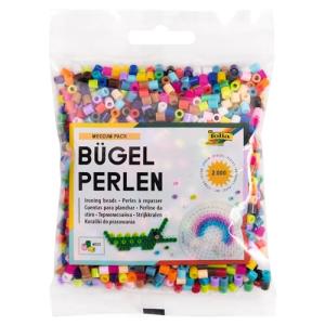 Bügelperlen, farbig sortiert, 2.000 Stück, Beutel folia 73209 (4001868099829)