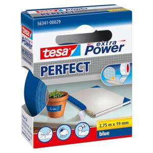 tesa extra Power Perfect Gewebeband 2,75m 19mm blau 56341-00029-04 (4042448044037)