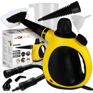 Clatronic DR 3653 gelb-schwarz Dampfreiniger 9 fach Zubehör 263785