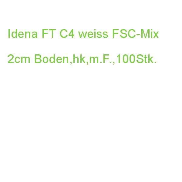 Idena Faltentasche 120g/m² haftklebend mit Fenster weiß DIN C4 100 Stück 2cm Boden