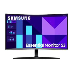 Essential Monitor S32D396GAU (80 cm (32 Zoll), schwarz, FullHD, VA, Curved, VGA, HDMI, Lautsprecher, 100Hz Panel) LS32D3