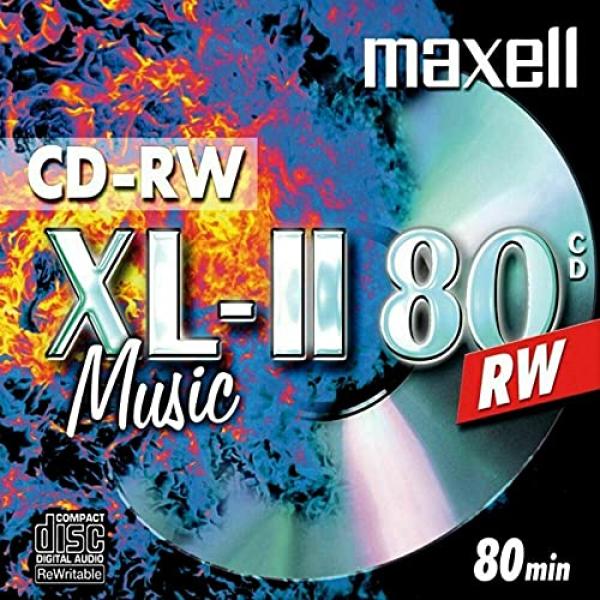 Maxell CD-RW 80 Maxell Audio, JewelCase, 1 piece MX624865 (4902580453145)