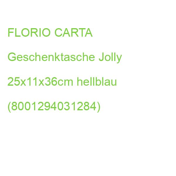 FLORIO Geschenktasche Jolly hellblau 25x36x11cm (8001294031284)