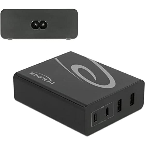 Delock USB Ladegerät 2 x USB Type-C PD + 2 x USB Typ-A mit 112 W 41440 (4043619414406)