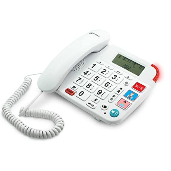 Geemarc DALLAS 20 Großtastentelefon weiß 3521350009972