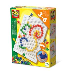 SES CREATIVE Steckspiel Mosaik-Set 100 Steine
