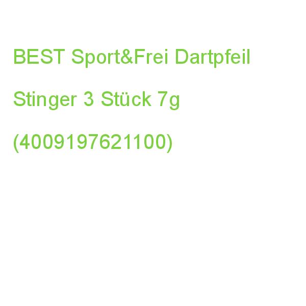 BEST_SPORT Dartpfeile Stinger Stahlspitze 7g rot/gelb/blau 3 Stück (4009197621100)