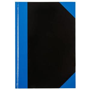 Idena Notizbuch Kladde liniert 96 Blatt 70g/m² schwarz/blau DIN A4