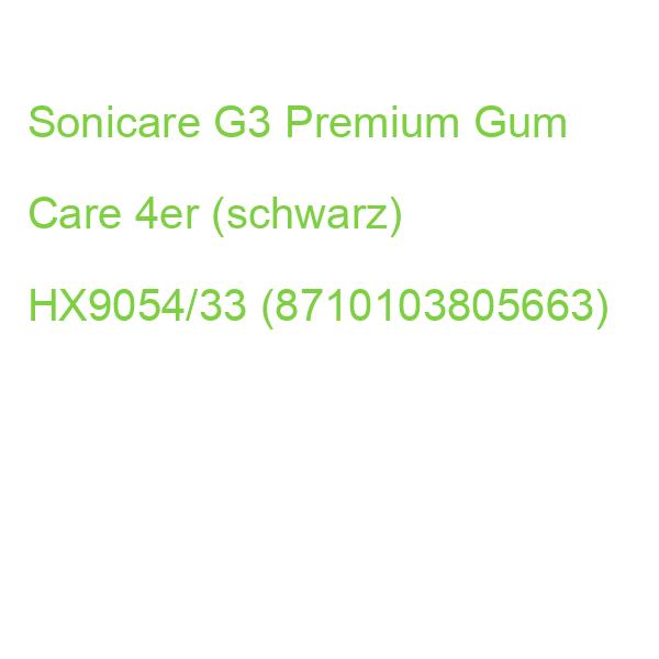 Sonicare G3 Premium Gum Care 4er (schwarz) HX9054/33 (8710103805663)