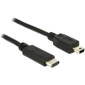 DELOCK USB Kabel C -> Mini-B St/St 1.00m schwarz 83603 (4043619836031)