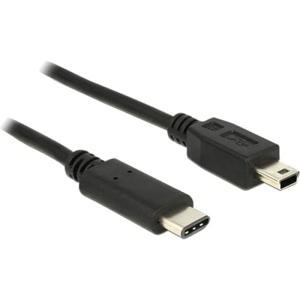 DELOCK USB Kabel C -> Mini-B St/St 1.00m schwarz 83603 (4043619836031)