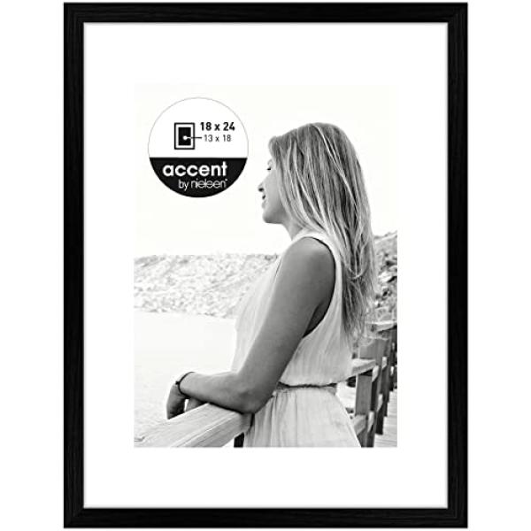 Nielsen Aura schwarz 18x24 Holz inkl. Passepartout 1134000