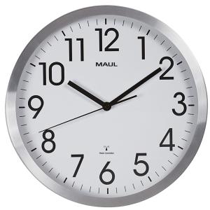 Wanduhr/ Funkuhr move, Durchmesser: 305 mm, silber MAUL 9063008 (4002390065702)