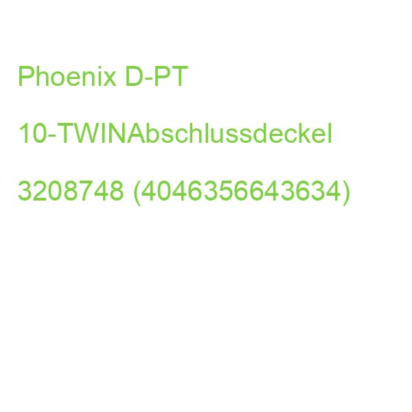 Phoenix D-PT 10-TWINAbschlussdeckel 3208748 (4046356643634)