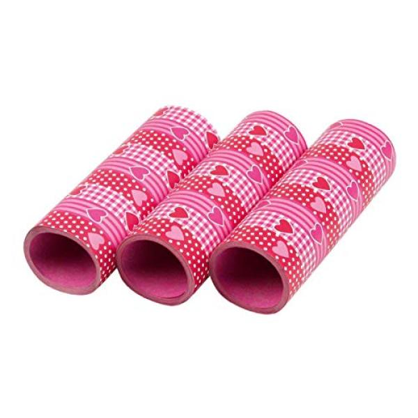 RIETHMÜLLE Luftschlangen Herzen rosa 400cm 3 Stück (4009775417941)